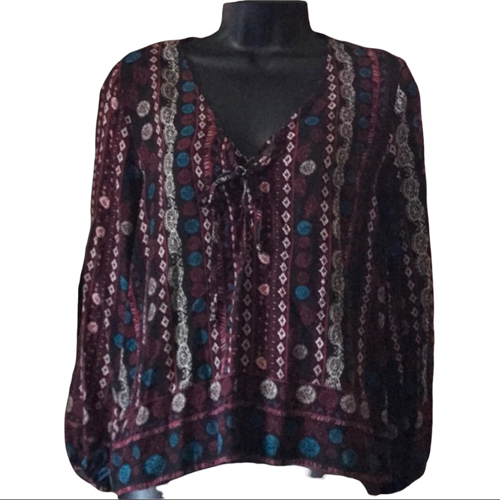Forever 21 Boho top Blouse NWOT